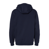 DRI DUCK Men's Woodland Fleece Hooded Pullover, Navy, Back view