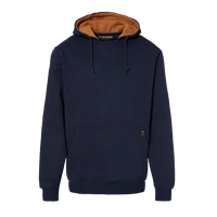 DRI DUCK Men's Woodland Fleece Hooded Pullover, Navy, Front view