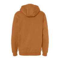 DRI DUCK Men's Woodland Fleece Hooded Pullover, Saddle, Back view