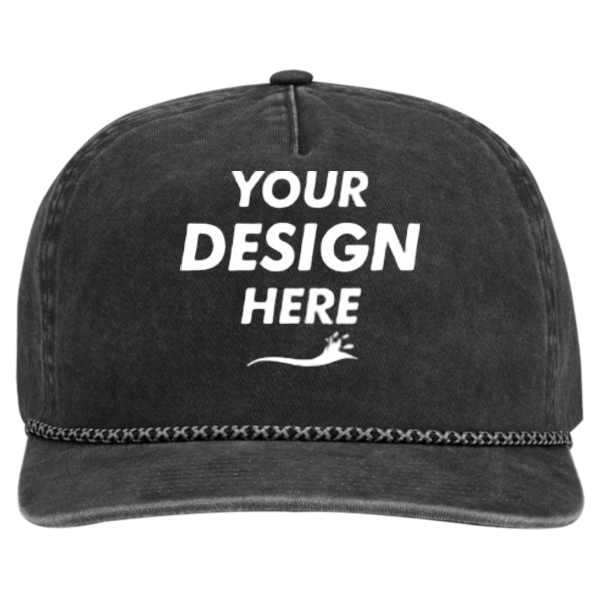 DRI DUCK Rockwell Cap, Charcoal / Charcoal, Front view, Mockup