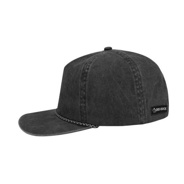 DRI DUCK Rockwell Cap, Charcoal / Charcoal, Left Side view