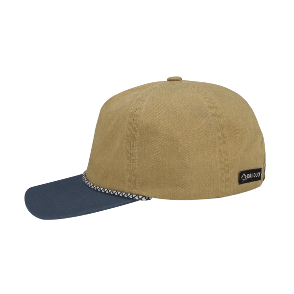 DRI DUCK Rockwell Cap, Wheat / Denim, Left Side view