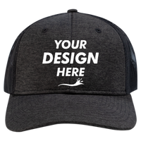 DRI DUCK Rover Trucker Cap, Black, Front view, Mockup