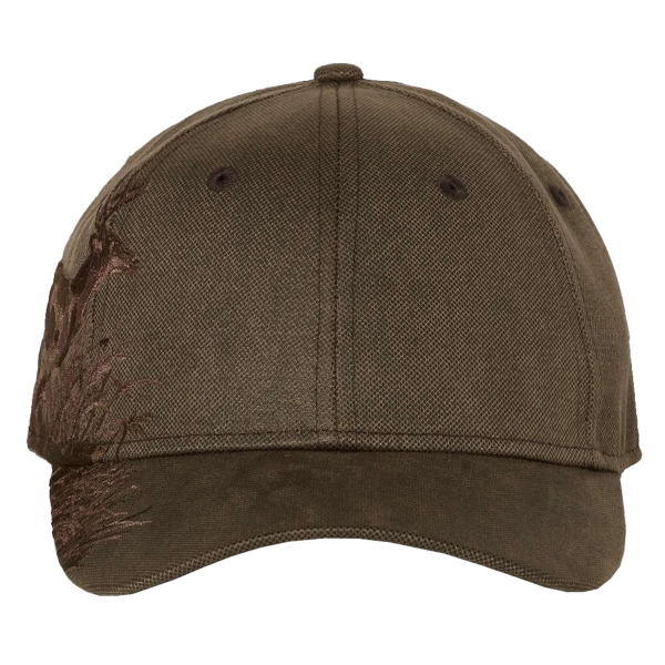 DRI DUCK Running Buck Cap, Brown Waxy Canvas / Brown Waxy Canvas, Front view