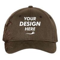 DRI DUCK Running Buck Cap, Brown Waxy Canvas / Brown Waxy Canvas, Front view, Mockup
