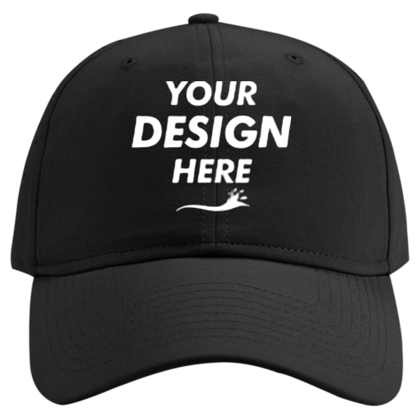 DRI DUCK Titan Cap, Black, Front view, Mockup