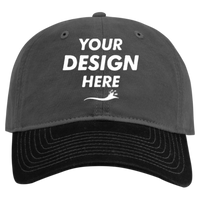 DRI DUCK Truman Cap, Charcoal / Black, Front view, Mockup