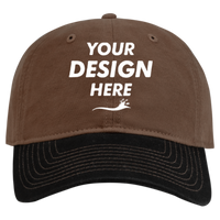 DRI DUCK Truman Cap, Field Khaki / Black, Front view, Mockup