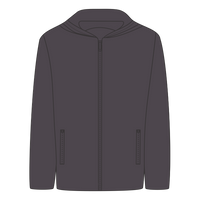 DRI DUCK Unisex Torrent Waterproof Hooded Jacket, Charcoal / Black, Front view