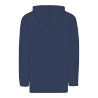 DRI DUCK Unisex Torrent Waterproof Hooded Jacket, Navy / Navy, Back view