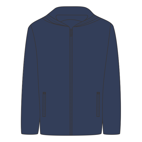 DRI DUCK Unisex Torrent Waterproof Hooded Jacket, Navy / Navy, Front view