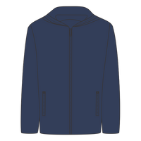 DRI DUCK Unisex Torrent Waterproof Hooded Jacket, Navy / Navy, Front view
