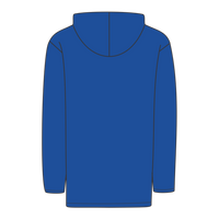 DRI DUCK Unisex Torrent Waterproof Hooded Jacket, Tech Blue / Tech Blue, Back view