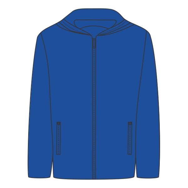 DRI DUCK Unisex Torrent Waterproof Hooded Jacket, Tech Blue / Tech Blue, Front view