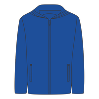 DRI DUCK Unisex Torrent Waterproof Hooded Jacket, Tech Blue / Tech Blue, Front view