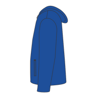 DRI DUCK Unisex Torrent Waterproof Hooded Jacket, Tech Blue / Tech Blue, Left Sleeve (Long) view