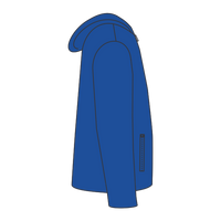 DRI DUCK Unisex Torrent Waterproof Hooded Jacket, Tech Blue / Tech Blue, Right Sleeve (Long) view