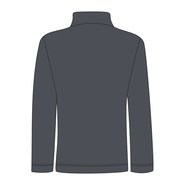 DRI DUCK Women's Sierra Melange Fleece Pullover, Charcoal, Back view
