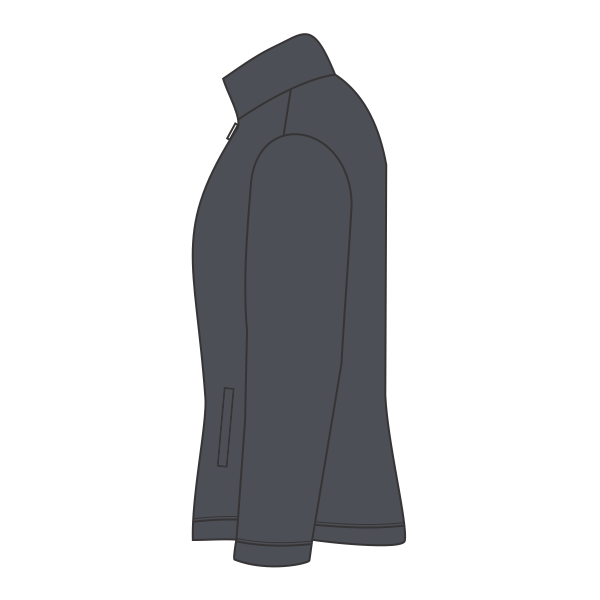 DRI DUCK Women's Sierra Melange Fleece Pullover, Charcoal, Left Sleeve view