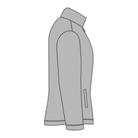 DRI DUCK Women's Sierra Melange Fleece Pullover, Platinum, Right Sleeve view