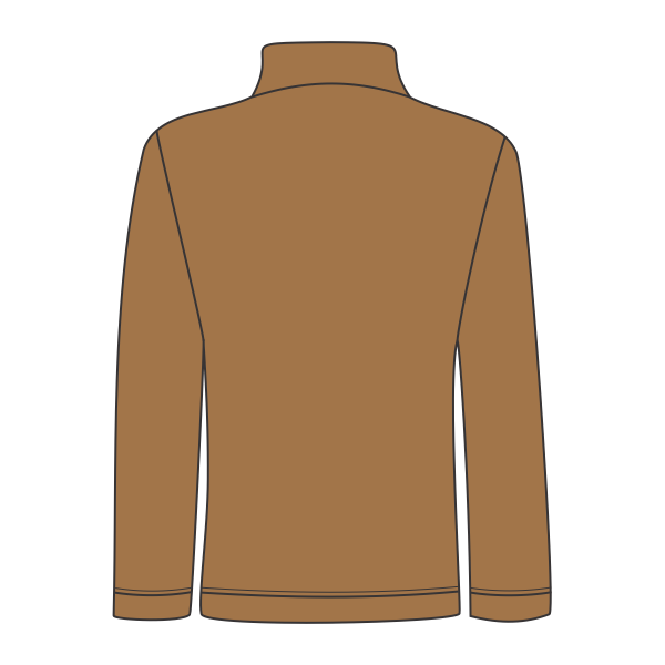 DRI DUCK Women's Sierra Melange Fleece Pullover, Saddle, Back view