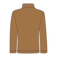 DRI DUCK Women's Sierra Melange Fleece Pullover, Saddle, Back view
