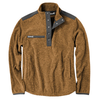 DRI DUCK Women's Sierra Melange Fleece Pullover, Saddle, Front view