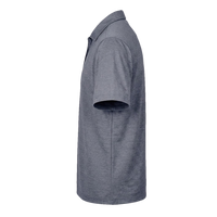 Devon & Jones Men's CrownLux Performance Address Mélange Polo, Navy Melange, Left Sleeve view