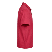 Devon & Jones Men's CrownLux Performance Address Mélange Polo, Red Melange, Right Sleeve view