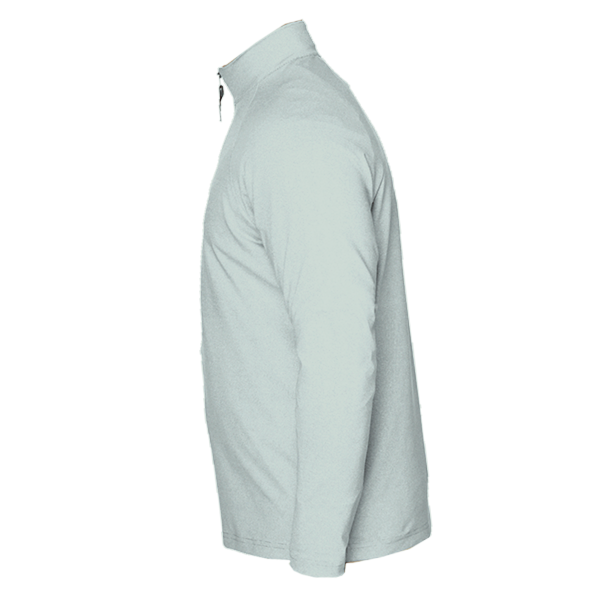 Devon & Jones Men's CrownLux Performance® Clubhouse Micro-Stripe Quarter-Zip Pullover, Kelly Green, Left Sleeve view