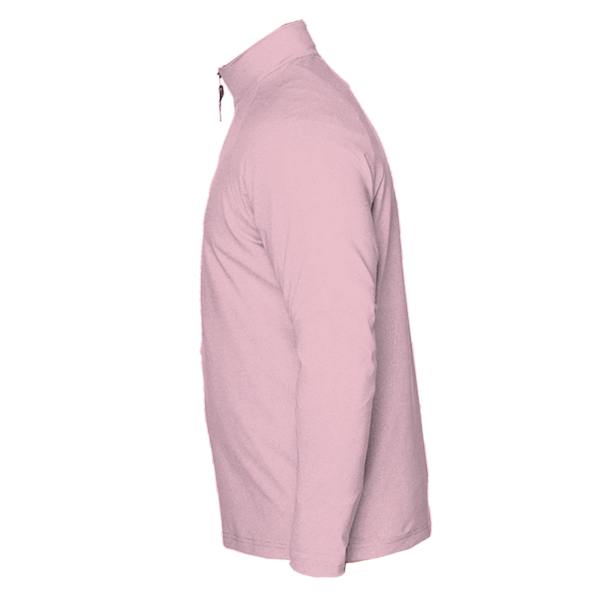 Devon & Jones Men's CrownLux Performance® Clubhouse Micro-Stripe Quarter-Zip Pullover, Red, Left Sleeve view
