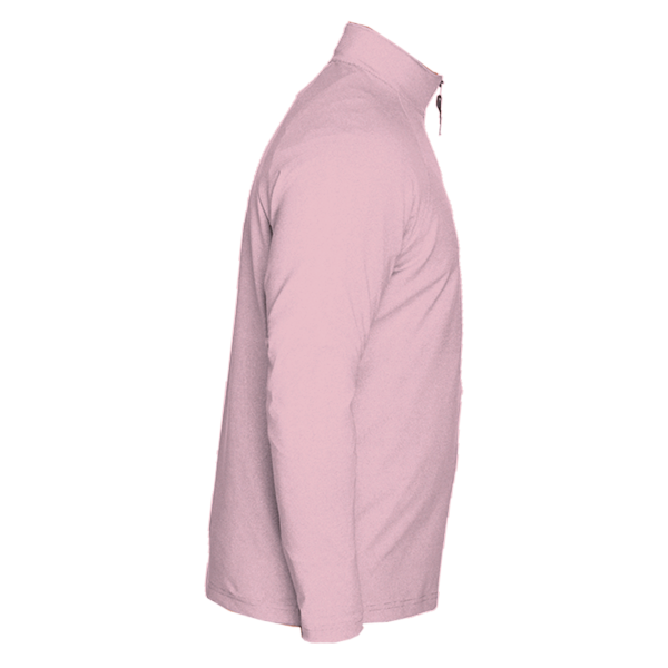 Devon & Jones Men's CrownLux Performance® Clubhouse Micro-Stripe Quarter-Zip Pullover, Red, Right Sleeve view