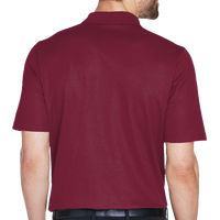 Devon & Jones Men's CrownLux Performance® Plaited Polo, Burgundy, Back view