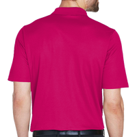 Devon & Jones Men's CrownLux Performance® Plaited Polo, Crown Raspberry, Back view