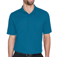 Devon & Jones Men's CrownLux Performance® Plaited Polo, Dark Teal, Front view