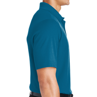 Devon & Jones Men's CrownLux Performance® Plaited Polo, Dark Teal, Right Sleeve view
