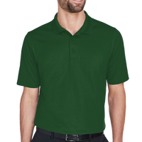 Devon & Jones Men's CrownLux Performance® Plaited Polo, Forest, Front view