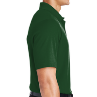 Devon & Jones Men's CrownLux Performance® Plaited Polo, Forest, Right Sleeve view