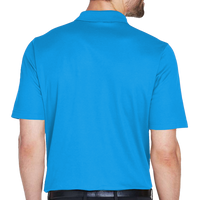 Devon & Jones Men's CrownLux Performance® Plaited Polo, French Blue, Back view