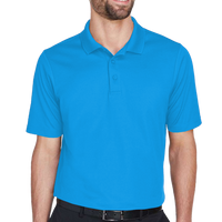 Devon & Jones Men's CrownLux Performance® Plaited Polo, French Blue, Front view