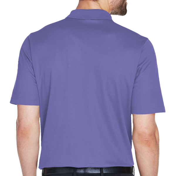 Devon & Jones Men's CrownLux Performance® Plaited Polo, Grape, Back view