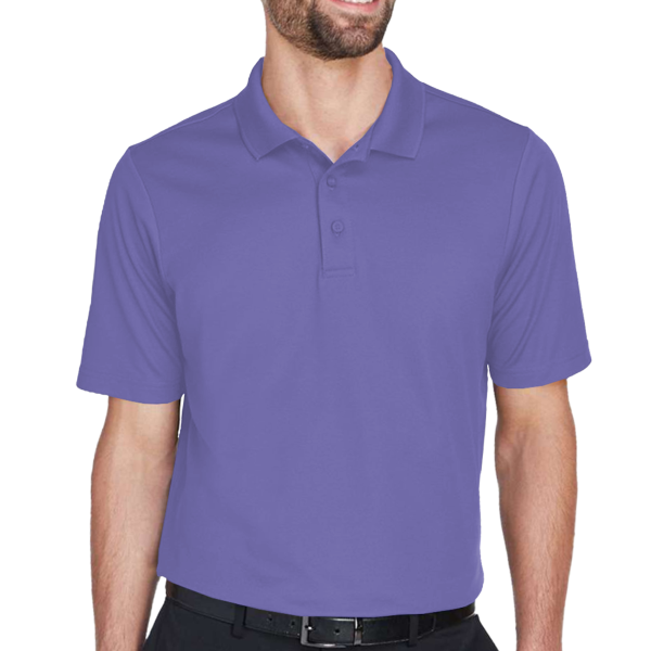 Devon & Jones Men's CrownLux Performance® Plaited Polo, Grape, Front view