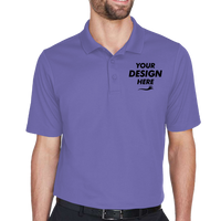 Devon & Jones Men's CrownLux Performance® Plaited Polo, Grape, Front view, Mockup