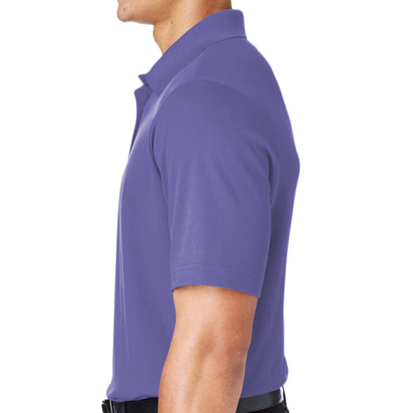 Devon & Jones Men's CrownLux Performance® Plaited Polo, Grape, Left Sleeve view