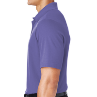 Devon & Jones Men's CrownLux Performance® Plaited Polo, Grape, Left Sleeve view