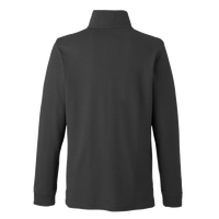 Devon & Jones Men's New Classics® Performance Quarter-Zip Pullover, Black, Back view