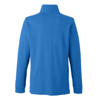Devon & Jones Men's New Classics® Performance Quarter-Zip Pullover, French Blue, Back view