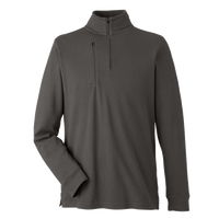 Devon & Jones Men's New Classics® Performance Quarter-Zip Pullover, Graphite, Front view