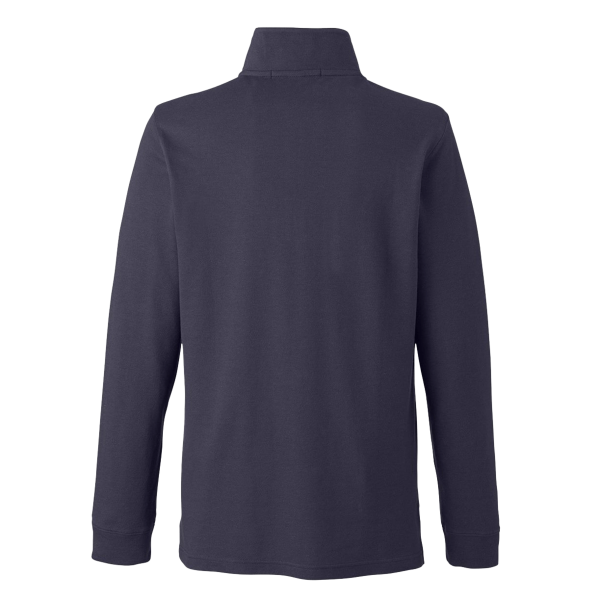 Devon & Jones Men's New Classics® Performance Quarter-Zip Pullover, Navy, Back view