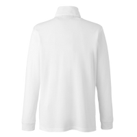 Devon & Jones Men's New Classics® Performance Quarter-Zip Pullover, White, Back view